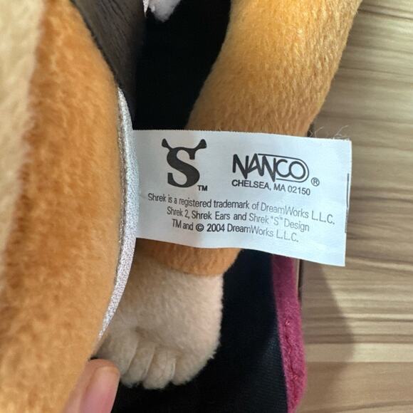 Vintage Nanco Puss In Boots Plush Stuffed Character Shrek 2 with Dragon Donkey - Picture 6 of 14